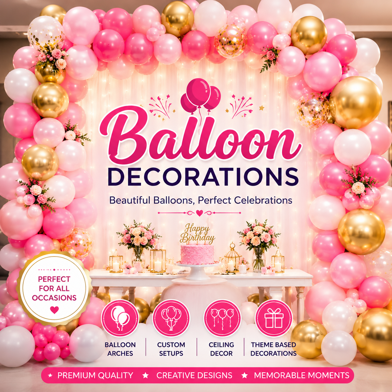 Birthday Theme Decorations decoration setup in Jorhat